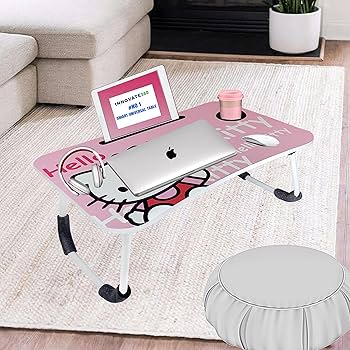 HELLO KITTY テーブル 60cm x 80cm INNOVATE360 Multi-Purpose Foldable Hello Kitty Printed Study