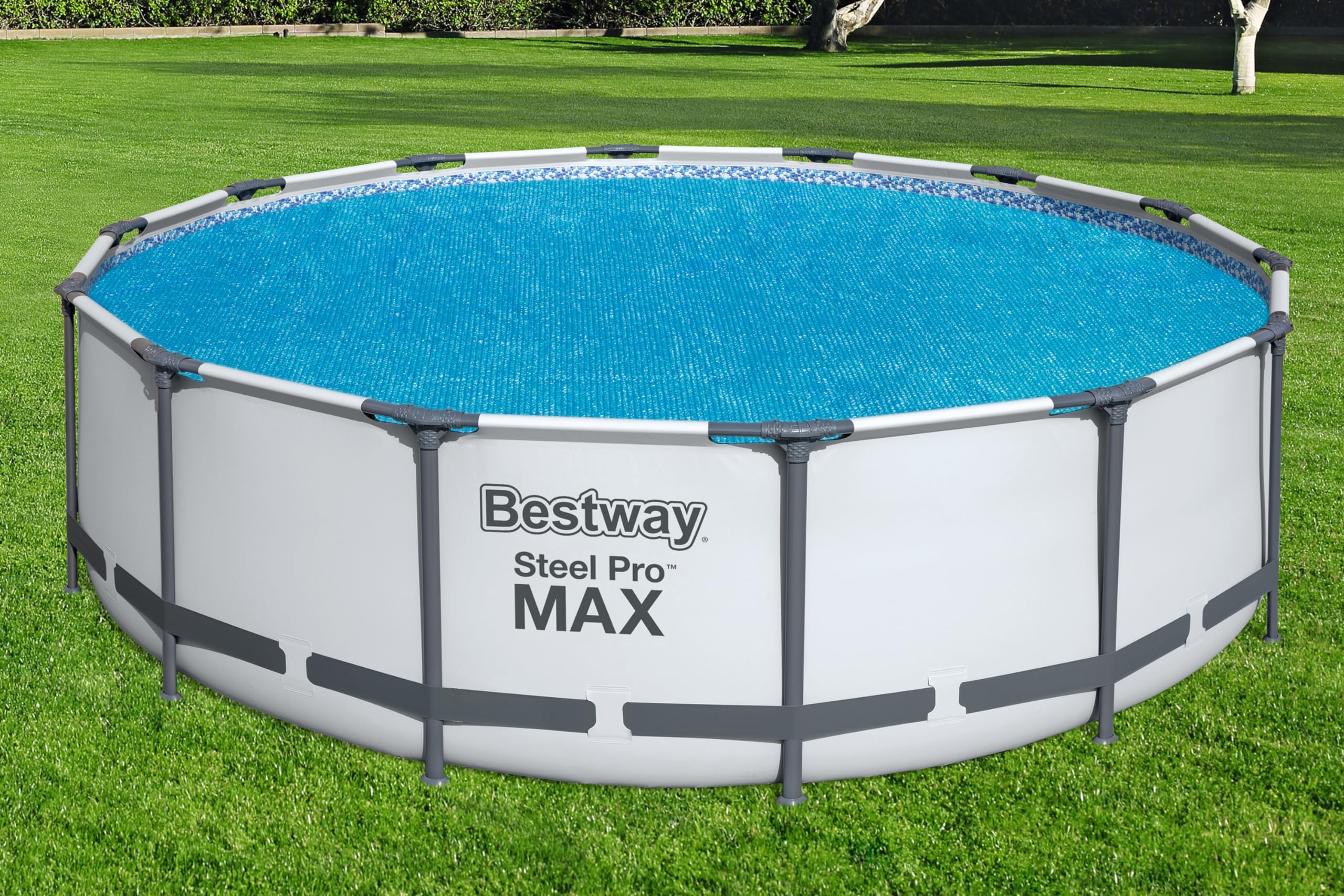 Bestway PE-Solarabdeckplane Ø 417 cm blau rund