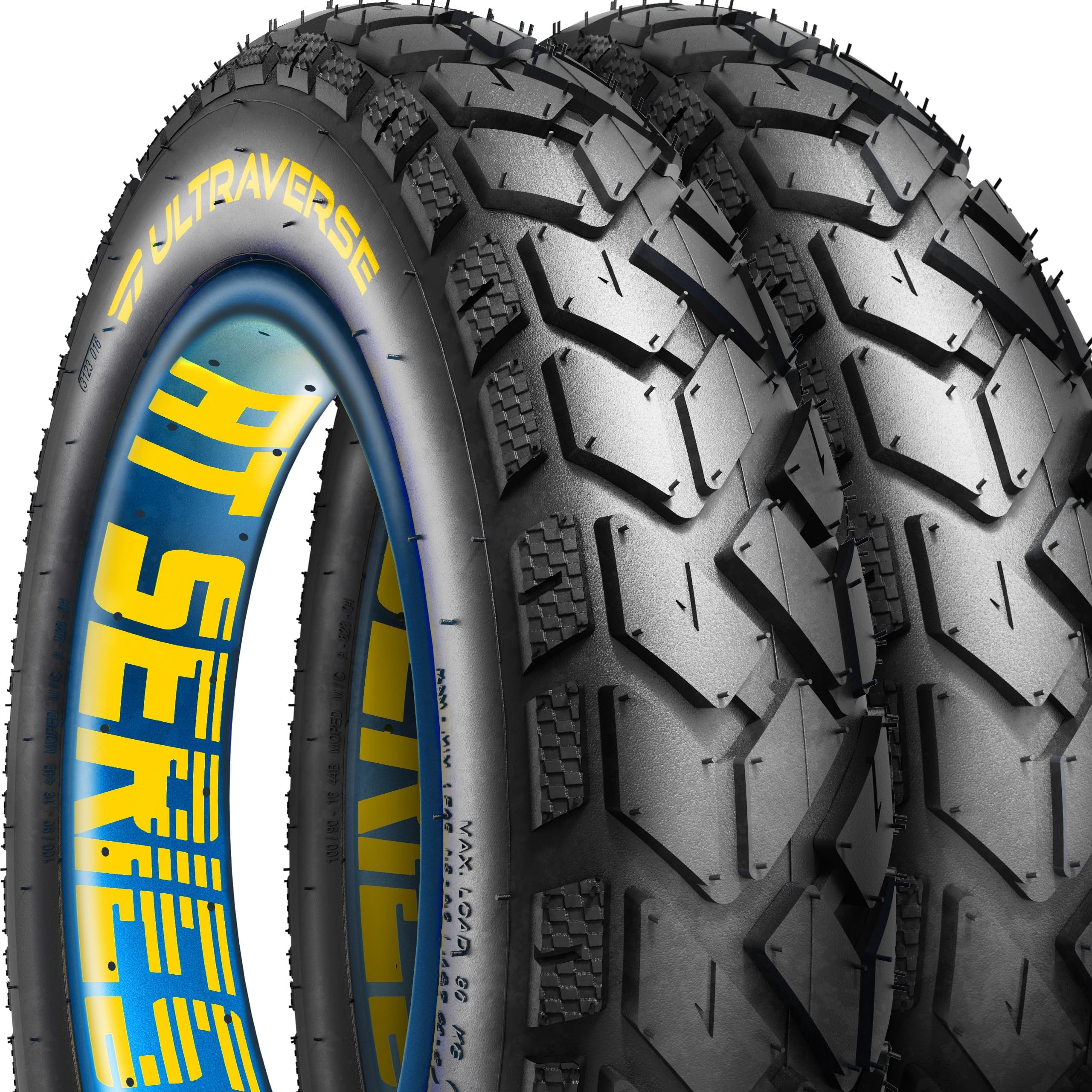 ULTRAVERSE 26x4 E-Bike Fat Tire - Robust, High-Performance 26inch Fat Tyre for MTB and Ebikes, Durable All-Terrain Directional Tread, Superior Density for Street & Trail Adventures-2 Unit