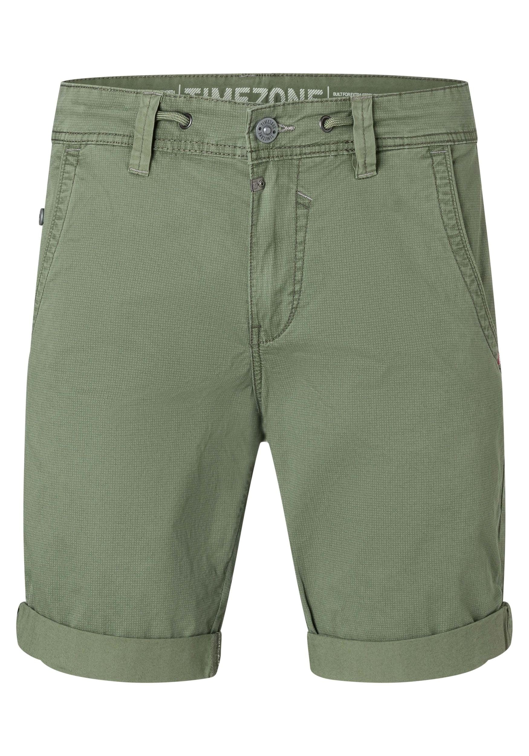 Timezone Szorty chinosy, krótkie spodenki z nadrukiem i ściągaczem, bermudy twill Pants LucaTZ