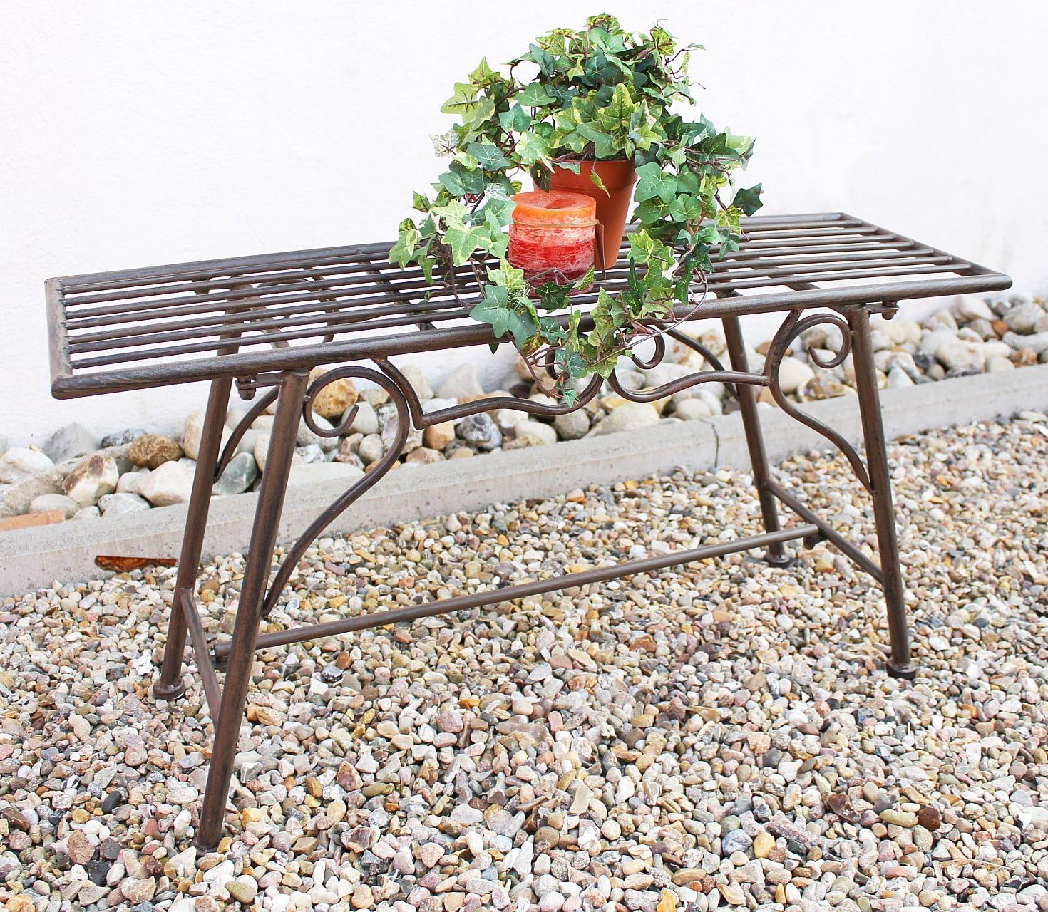 Bench Seat "CUCCIOS" B83 cm 77824 Garden bench made from metal Garden