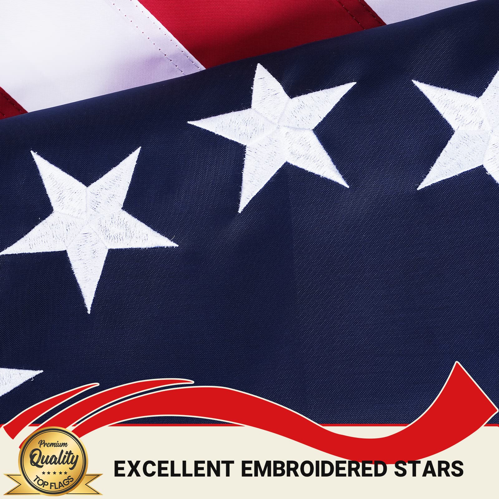 AMZFLAG Vintage Betsy Ross Flag 3x5 Ft Made In USA, Tea