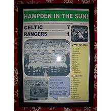 Sports Prints UK Celtic 7 Rangers 1-1957 League Cup final - framed print