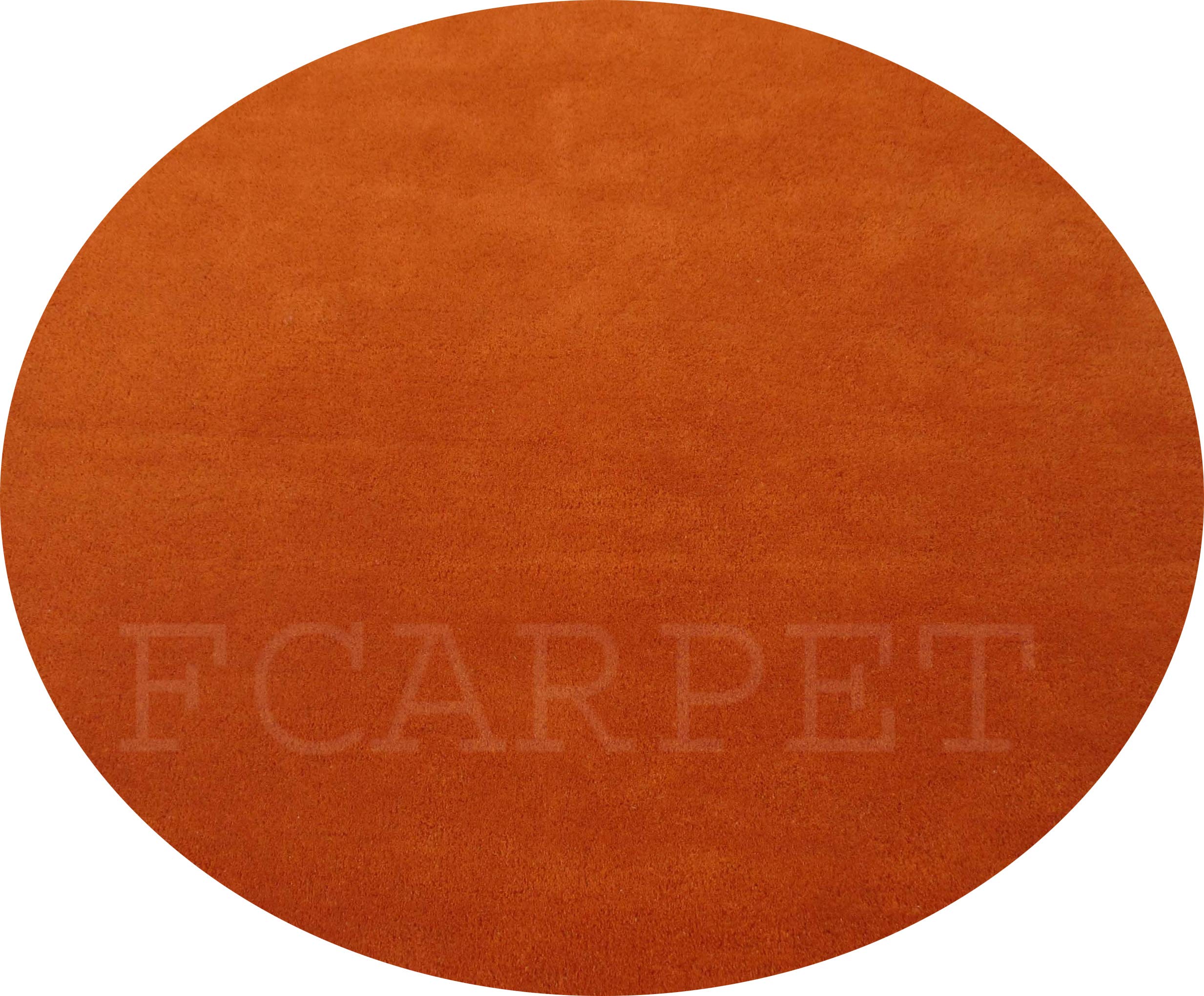Fcarpet Plain Carpet (Rust, Wool And Wool Blend, 4.6 X 4.6 Feet)
