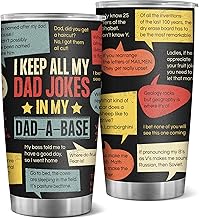 AGOT Father's Day Gifts for Dad: Birthday Gifts for Dad Papa Husband from Daughter Son Wife- Funny Jokes 20oz Tumbler Gift for Men Who Have Everything