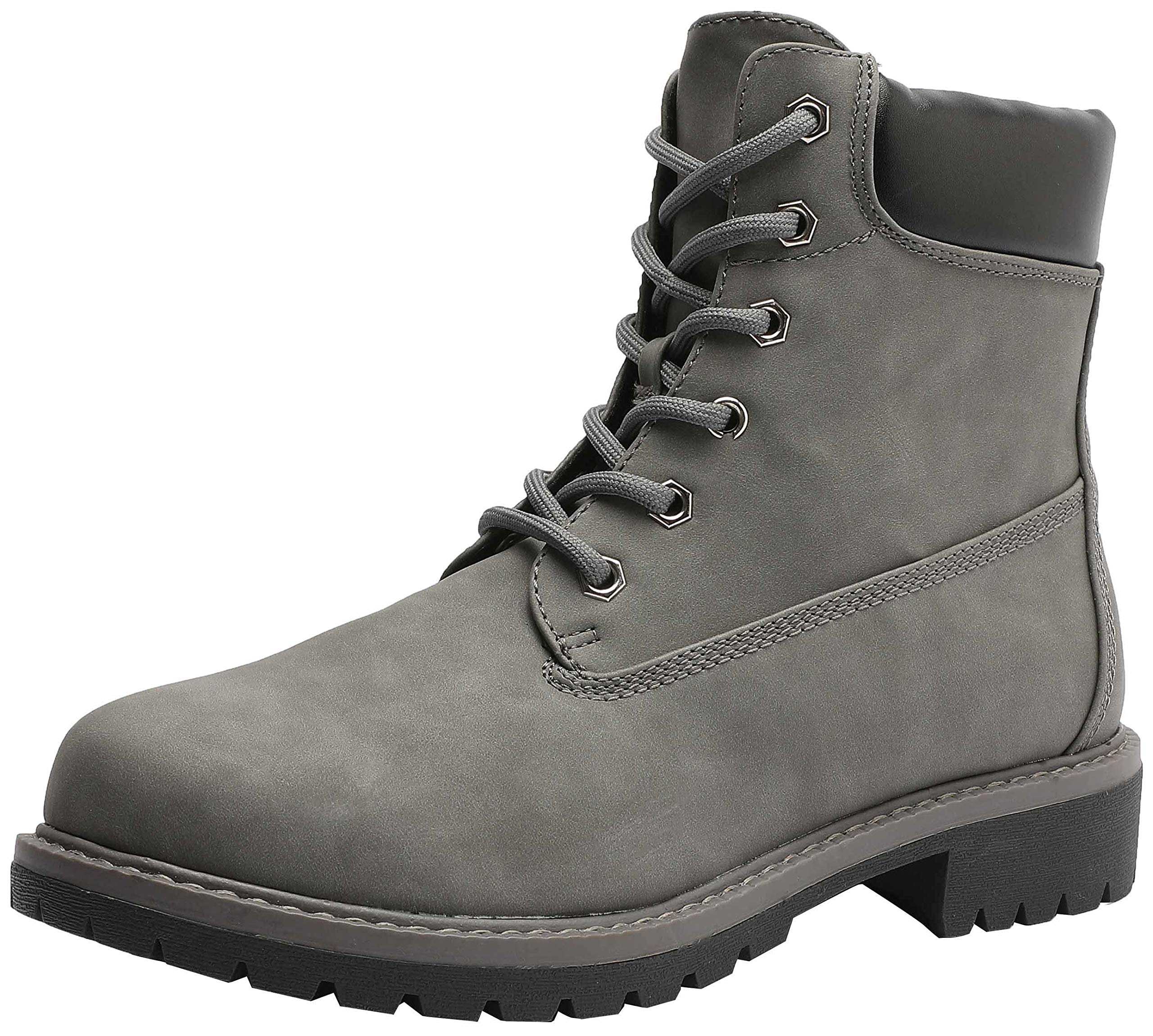 Women's Waterproof Combat Boot Round Toe Low Heel Lace Up Work Ankle Bootie