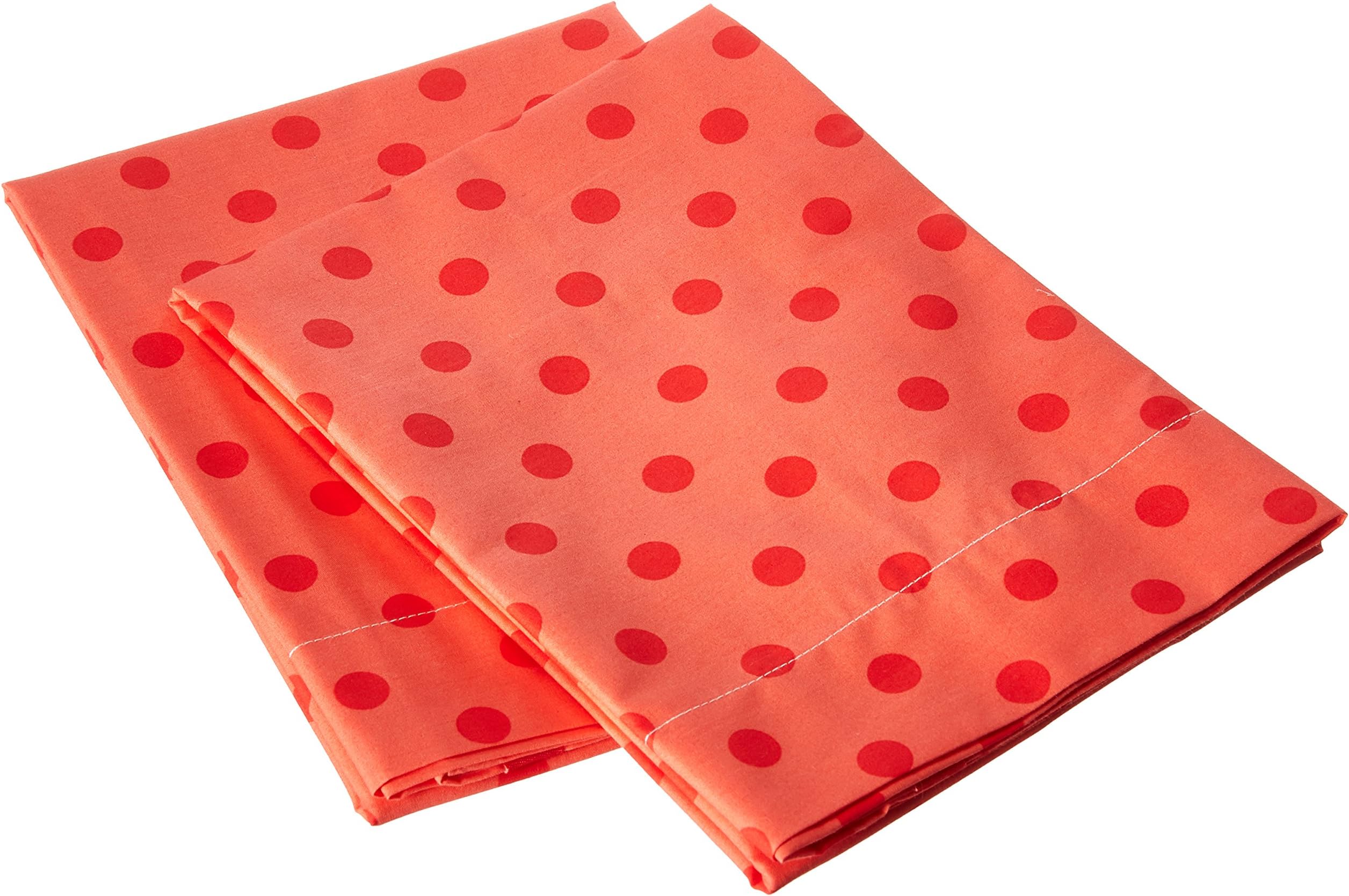 SWENYO Pillowcase Set of Two (Red Polka Dot)
