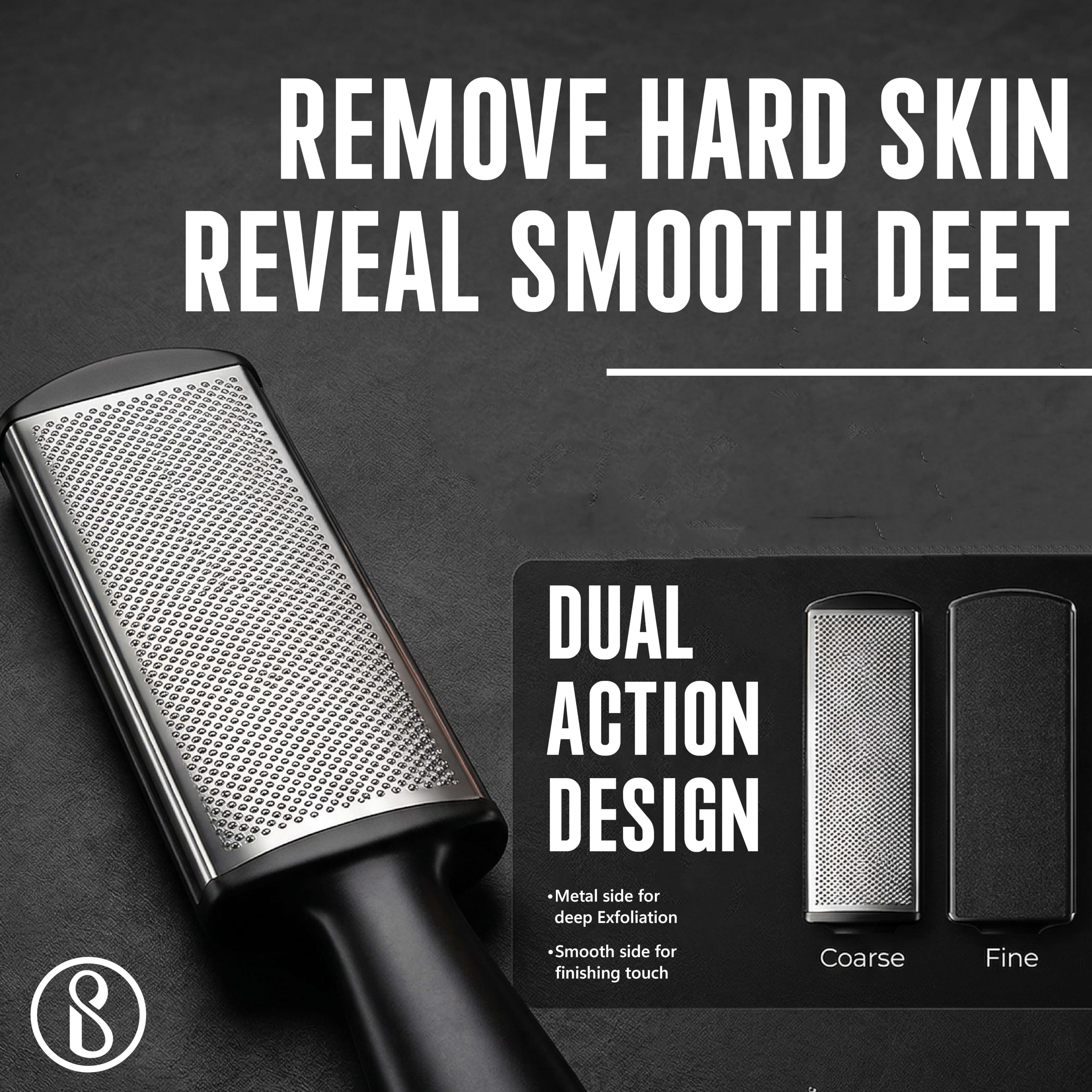 Beauté Secrets, Foot Scrubber, Callus Remover, Effective for Thick Callus and Cracked Feet Pedicure Rasp, Remove Hard Skin, Grater Foot Filer 1