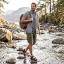 Jousen Men's Leather Hiking Sandals with Arch Support gallery image