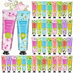 Mini crema per le mani 40 pezzi, creme mani set donna regalo 10 fragranze, creme mini donna regali viaggio, set regalo per colleghe, fidanzata, compleanno, Natale, San Valentino
