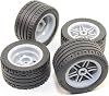 LEGO 8pc Technic Wheel and Tire SET Mindstorms nxt ev3 tyre 56145 44309 by Technic