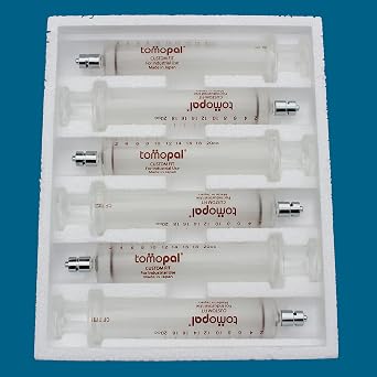 Glass Syringe 20 ml Per Pack 6, Tomopal Glass Syringe w/1.0 ml Graduation for Industrial or Dissolved Gas Analysis uses. P/N 140-4520-X006, Made in Japan