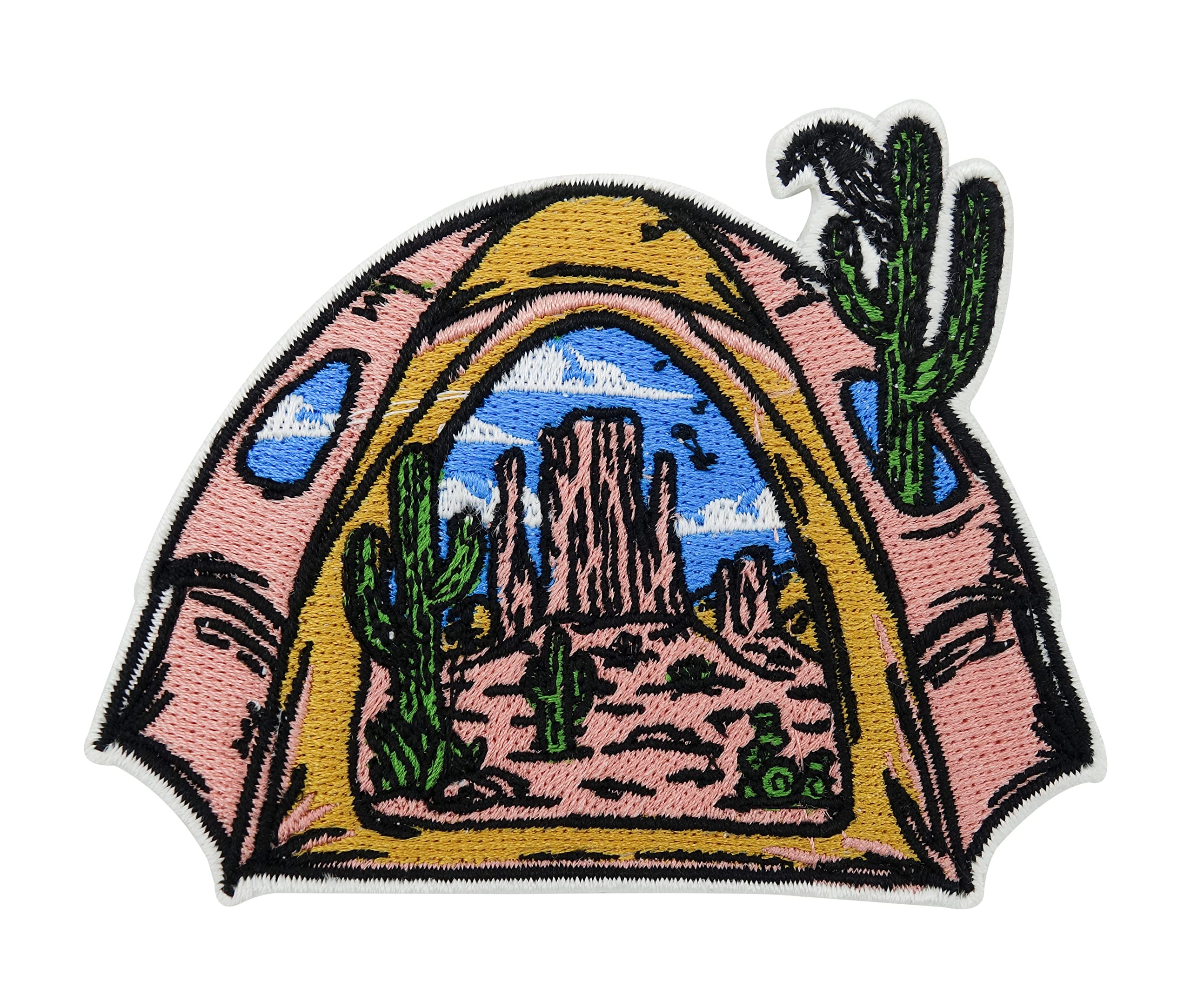 Finally Home Cactus Club Bügelpatch – Kaktus-Aufnäher Zum Aufbügeln Oder Annähen, Waschmaschinenfest