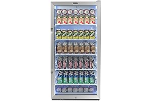 Whynter Elite 8.1 cu ft Stainless Steel Freestanding Commercial Beverage Refrigerator