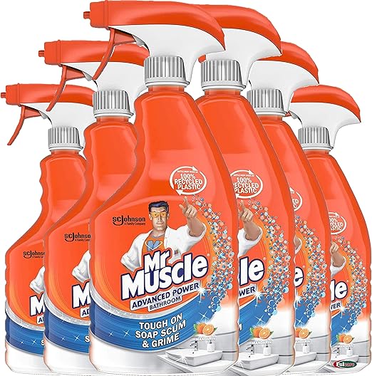 Mr Muscle Bathroom Spray Cleaner Advanced Bathroom Cleaner for Soap