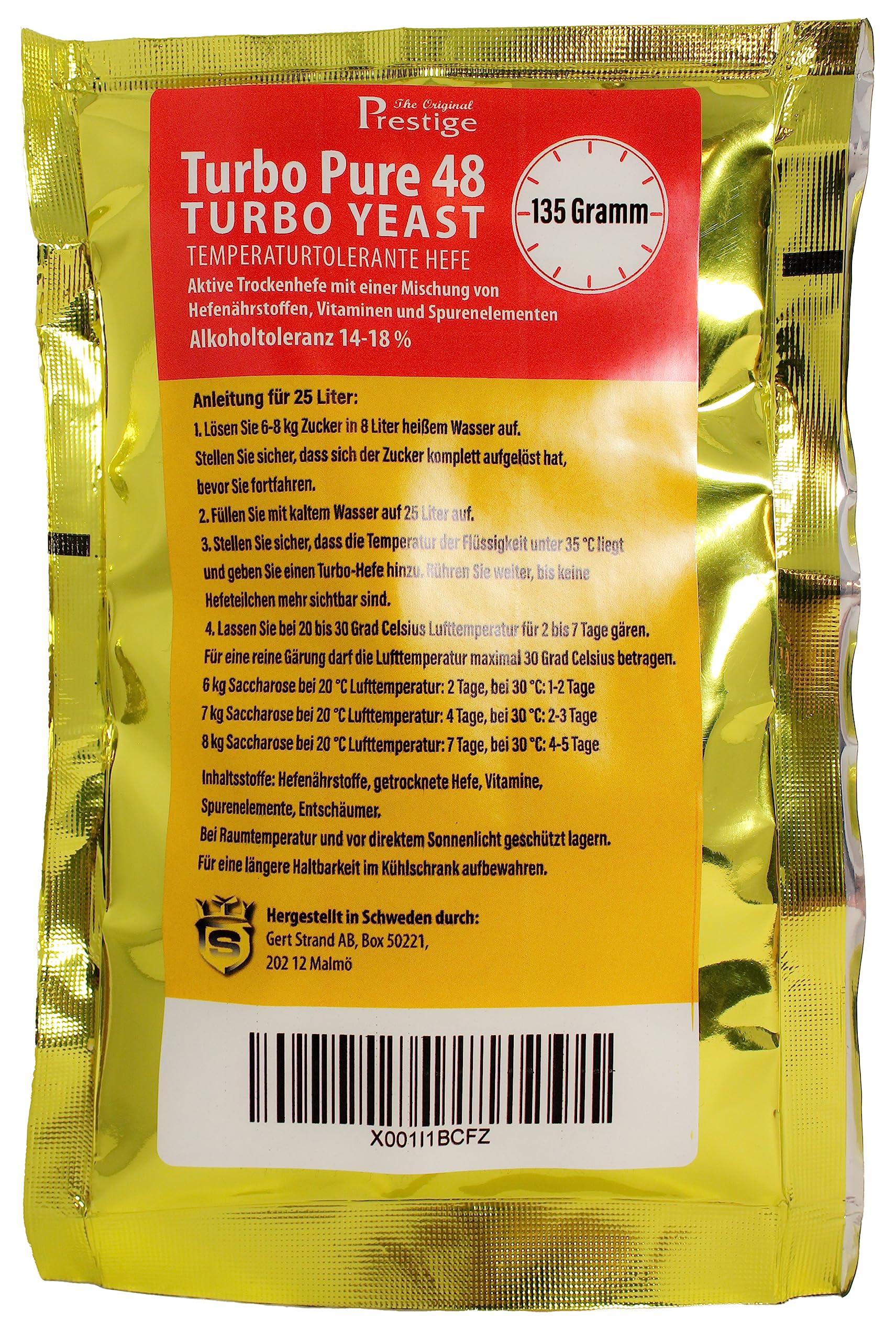 Prestige 48 Stunden Turbo Pure Hefe