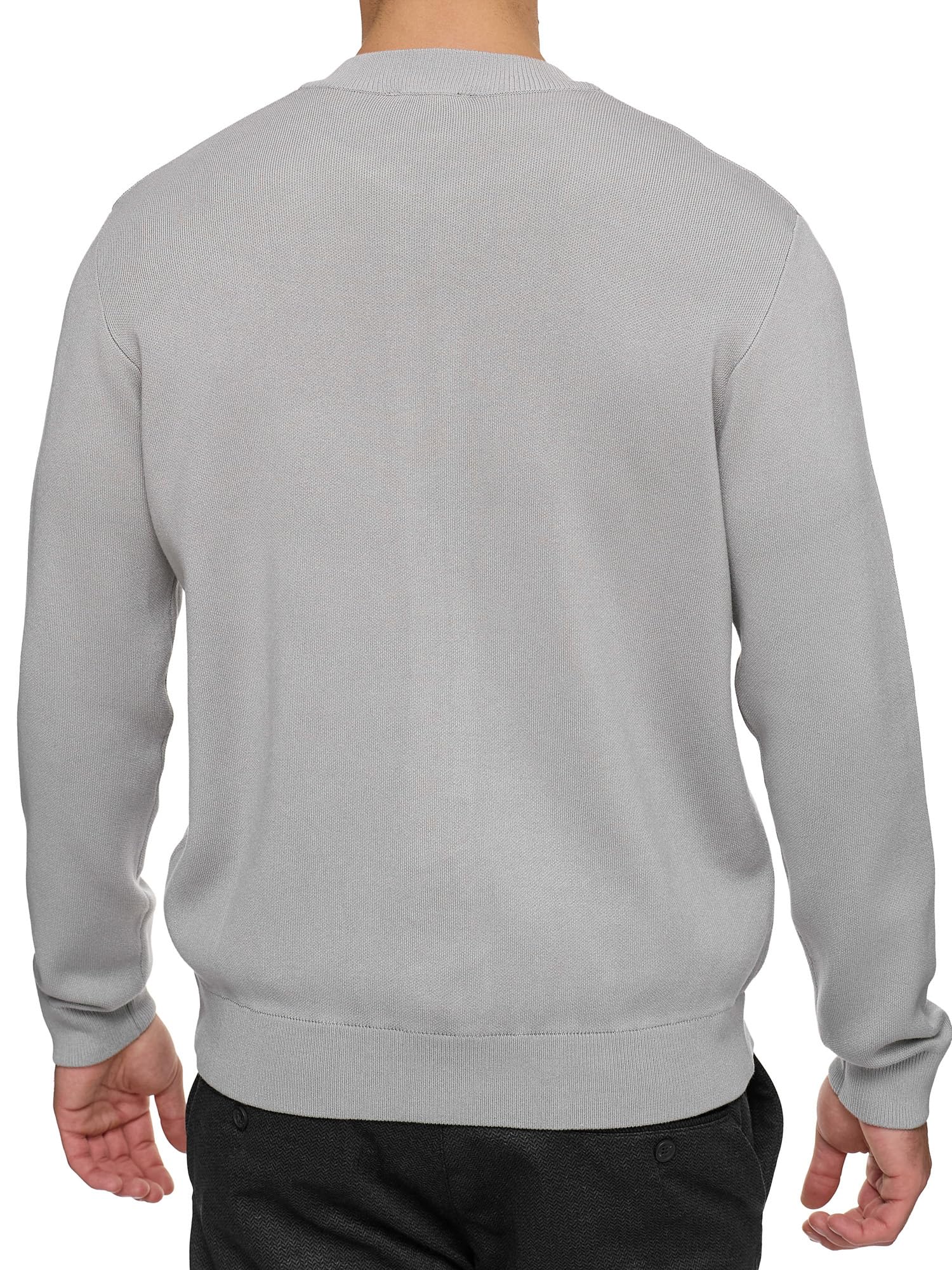 Indicode Herren INLaos Strickjacke mit Rundhalsausschnitt & Reißverschluss | Cardigan für Männer