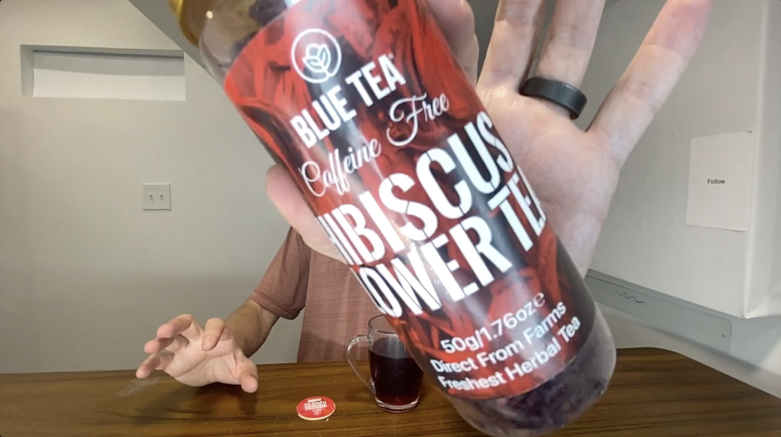 TASTE TEST Blue Tea Hibiscus Flower Loose Herbal Tea