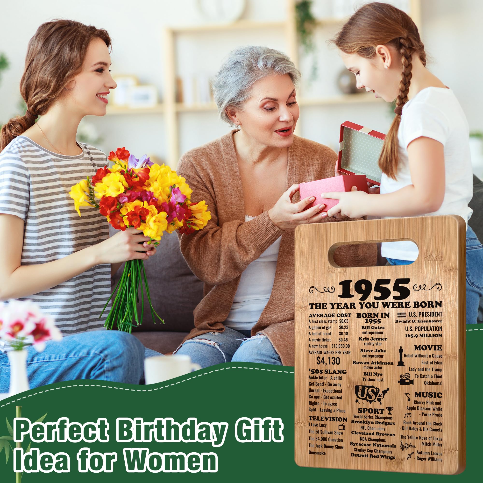 70th Birthday Gift – Funny Wool Knitted Poop Doll With Card, For 1955 Born Men & Women, Gag Present