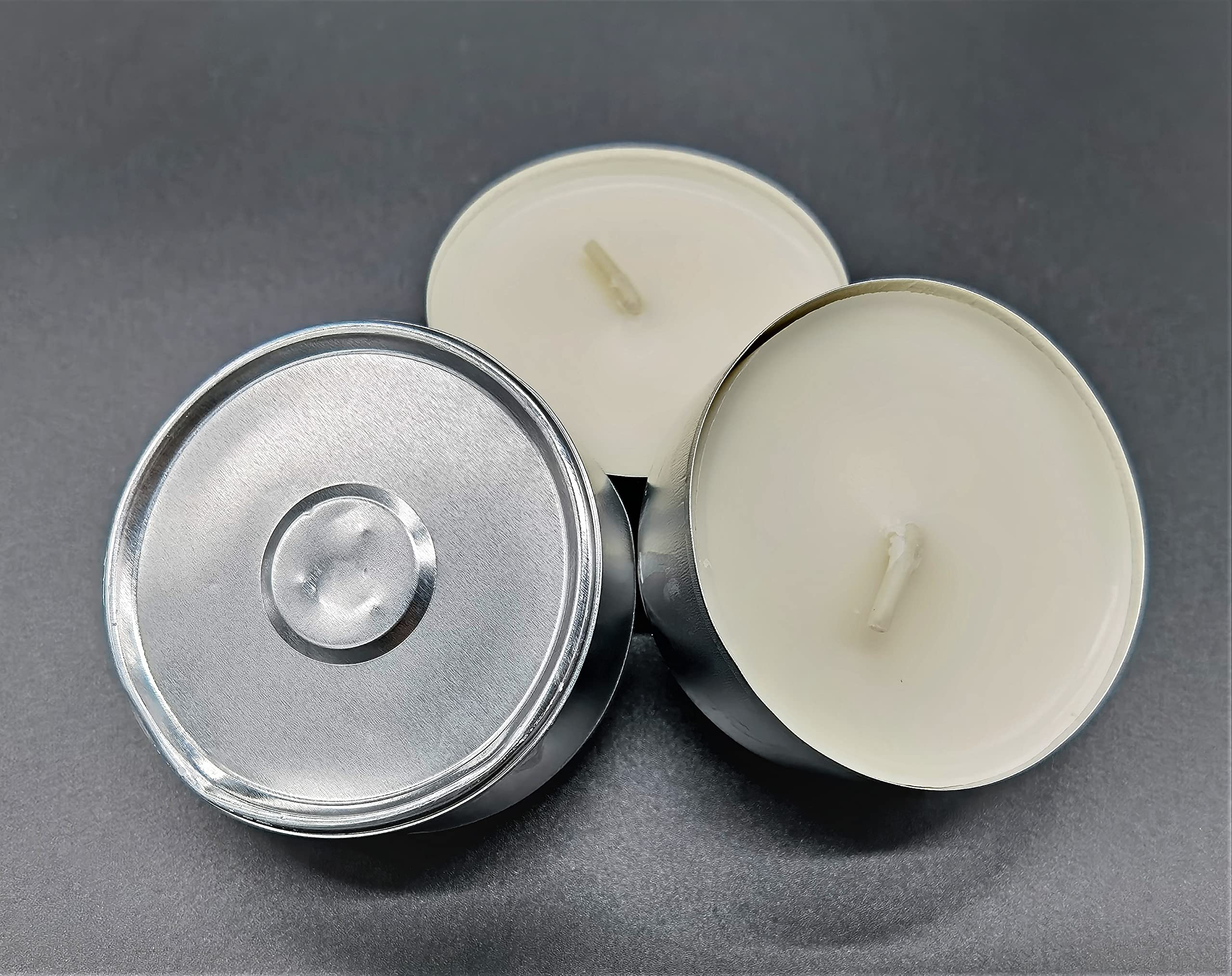 HMH-Shop Maxi Teelichter - 12 Stück Mit 8 Stunden Brenndauer In Aluschale