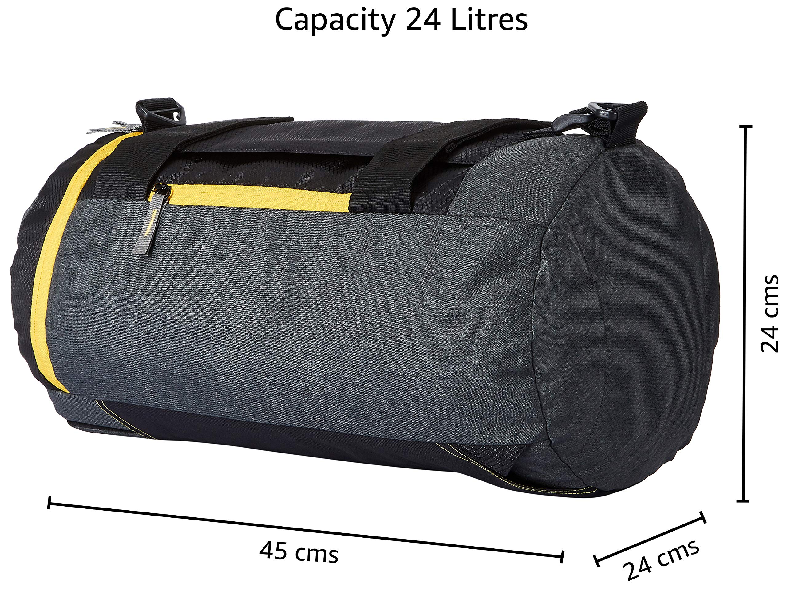 Gear New Maxis Duffel cum Backpack Grey- Yellow (METDFNMXS0412) 3