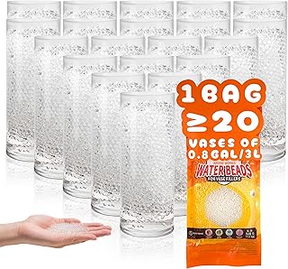 ANZON MORIES Clear Water Beads 3 Size Options (205k Pcs Bulk Pack Fill More