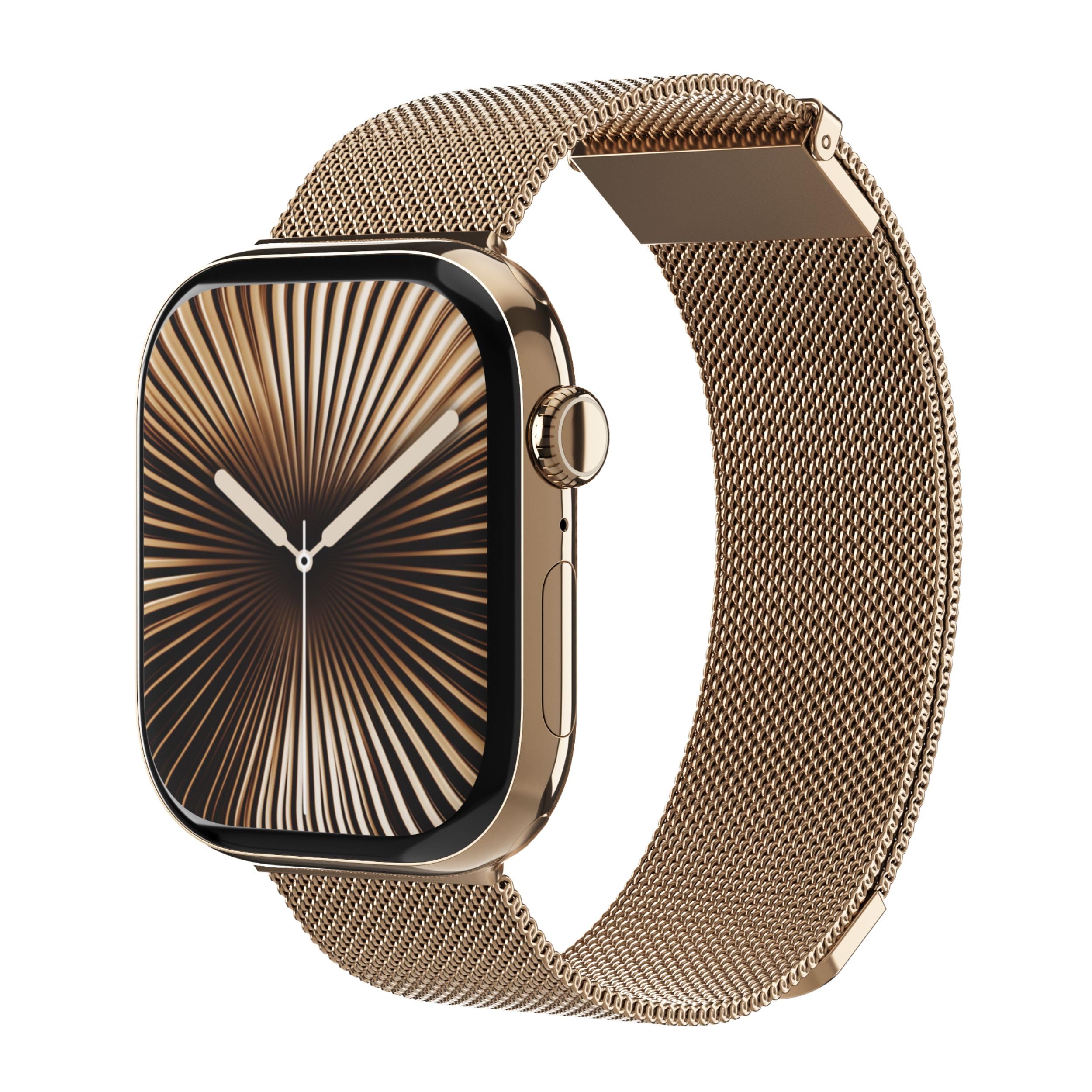 VONMÄHLEN Milanese Loop 2, elegante cinturino in acciaio inox con chiusura magnetica, regolabile, di alta qualità, compatibile con Apple Watch