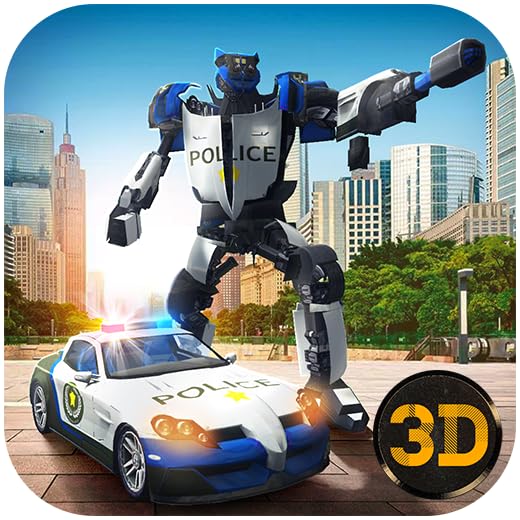 Police Robot Transformer Car