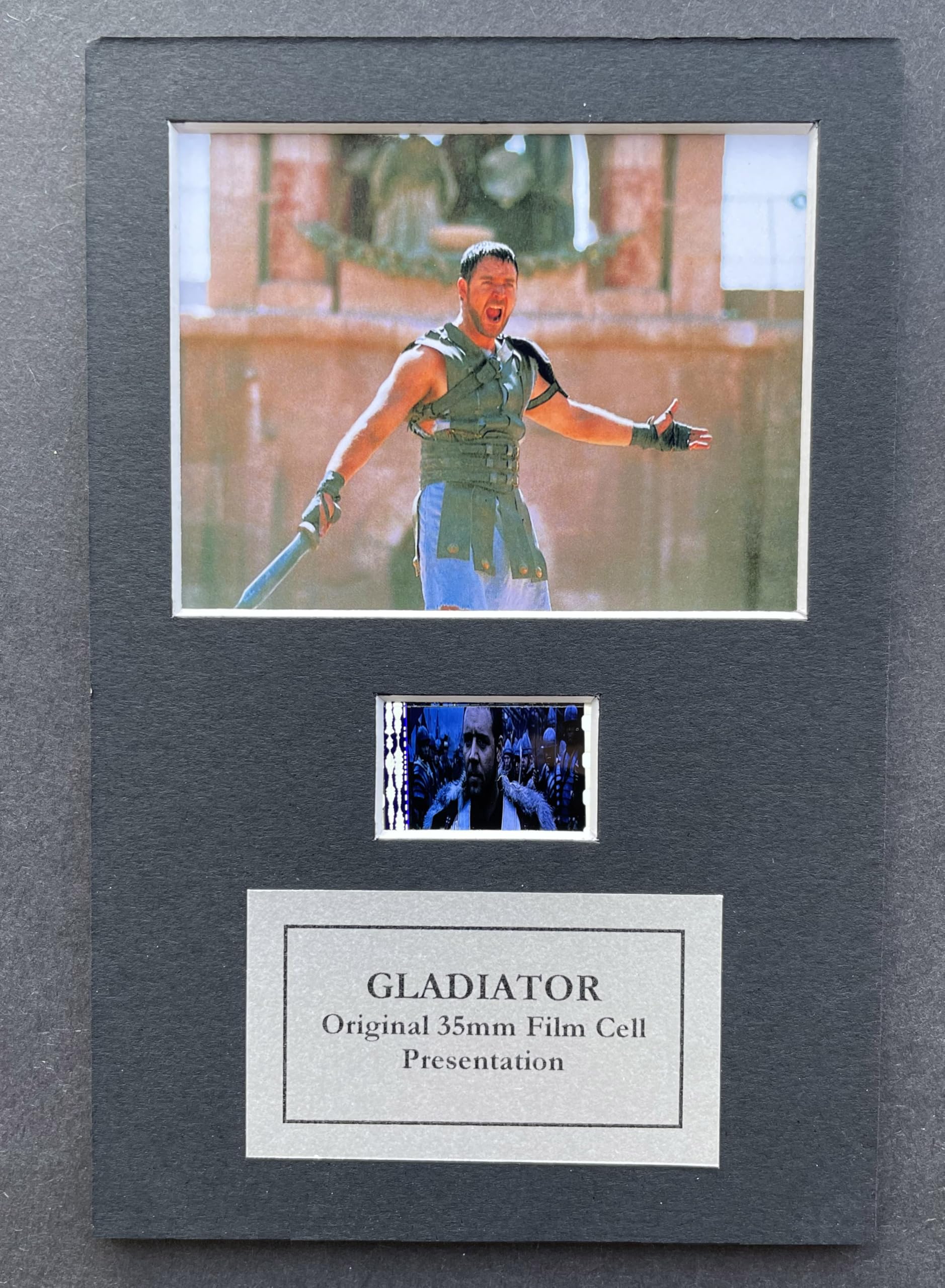 MGP Memorabilia GLADIATOR Original 35mm film cells set in Quality Mount