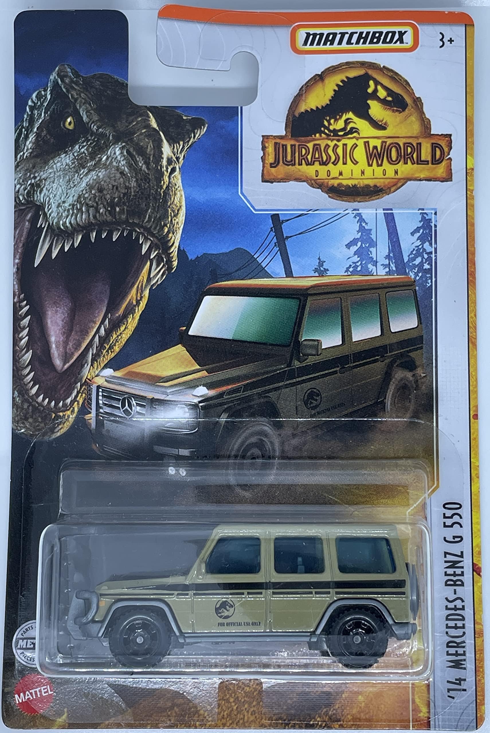 Matchbox 2022 1:64 Scale Die-Cast Metal Car - Mercedes-Benz G550 - Jurassic World Dominion - Toy Car - Boys Aged 3+