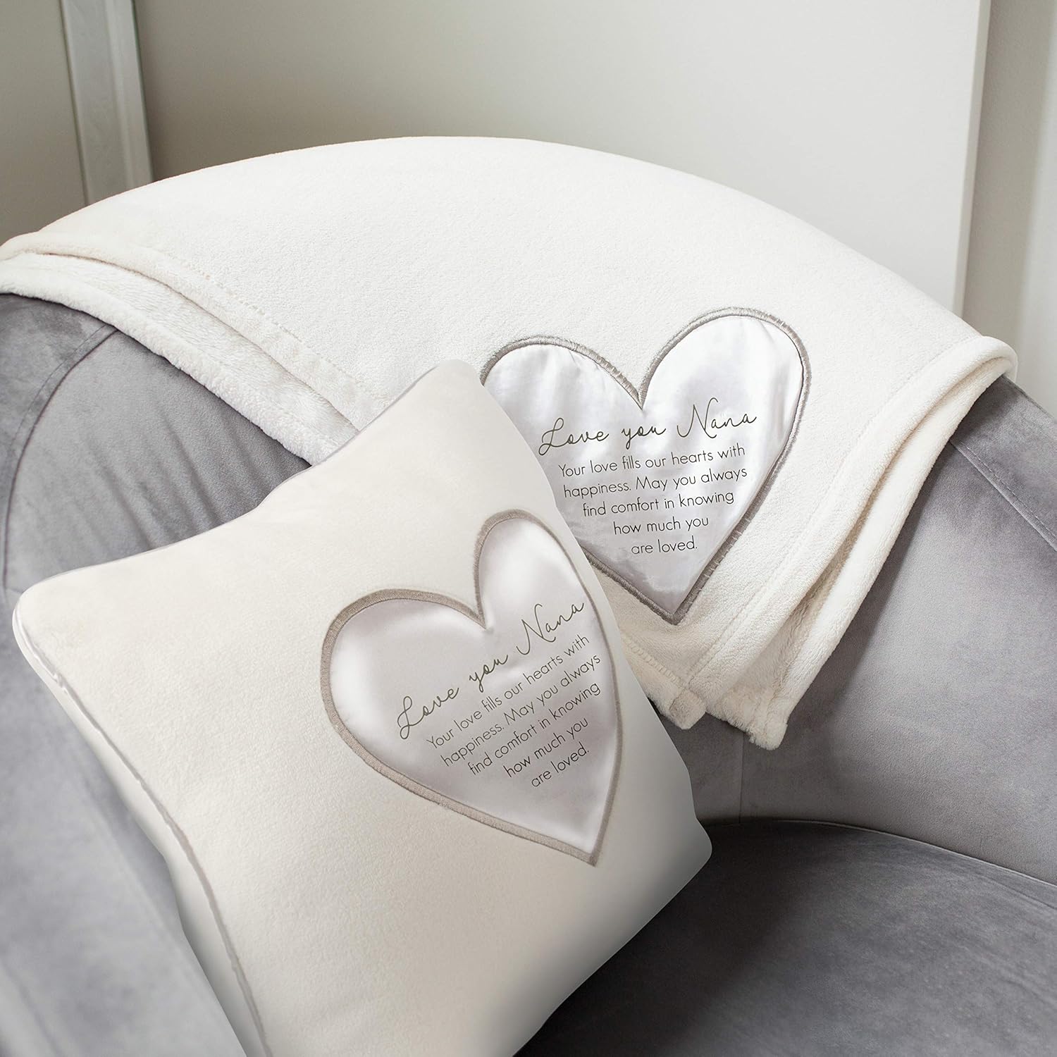 Pavilion Gift Company Love You Nana - 16 Inch Soft Royal Push Throw Pillow