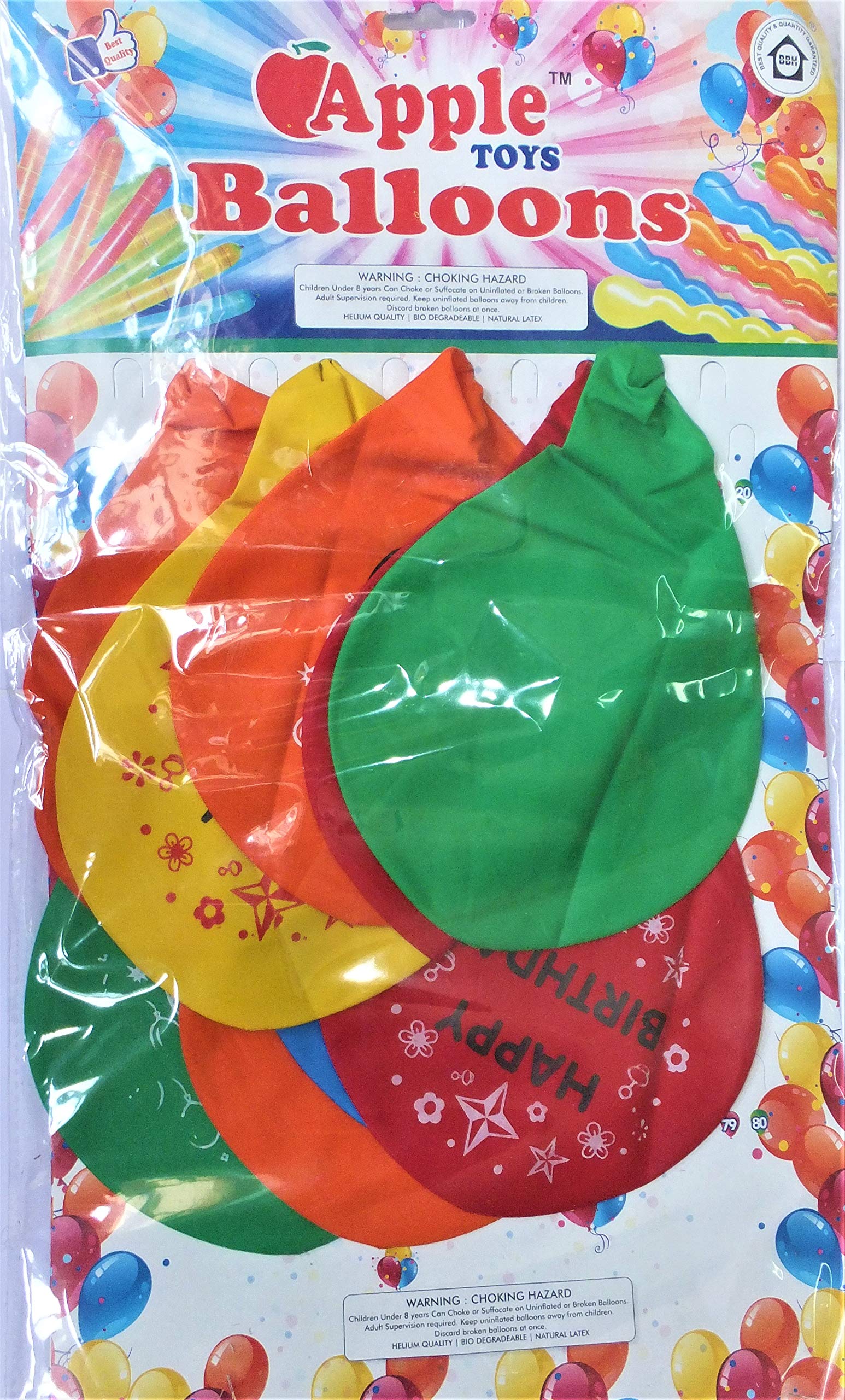 ToyGiftZone Jumbo Balloon (Card of 10 pieces)