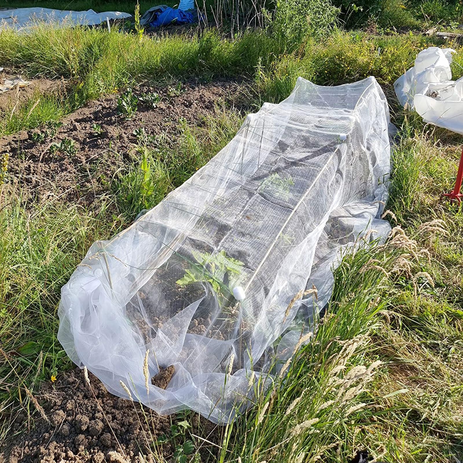 Filet Anti Insecte Professionnel pour Potager Arbre Fruitier Jardin Piscine, 0.5mm/0.7mm, Filet de Protection des Moustiques, Blanc(0.7mm,2.5m x 40m)