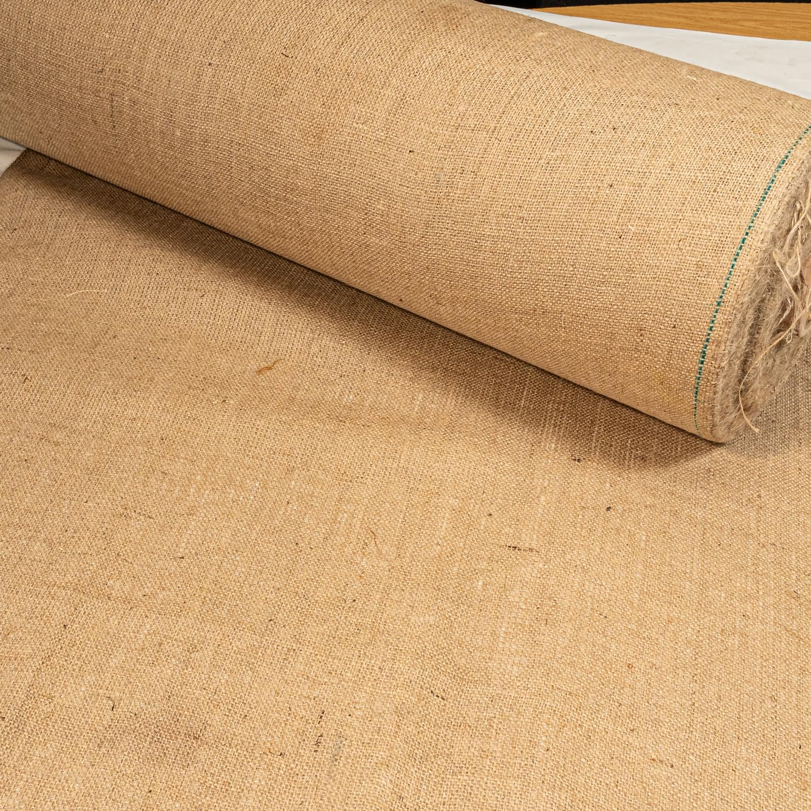 Sophie Laurence Natural Fire Retardant Hessian Fabric (Burlap) – Fr Treated, Flame Resistant Jute Cloth – 1.83 Metre Width - 72 Inches - Various Lengths (10 Metre)