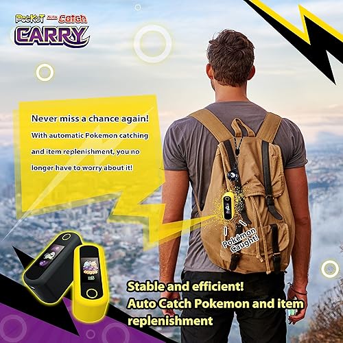 Miniatura 10 de Brook Pocket Auto Catch Carry - Dual Accounts Portable Version of Auto Catch Pocket Monsters, Auto Catcher, Go plus accessory (Pika Yellow)