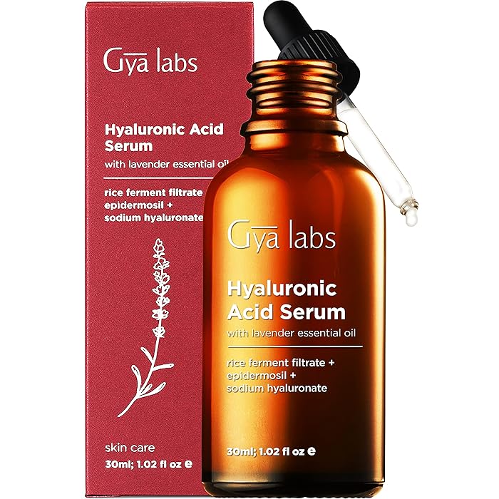 Buy Gya Labs Hyaluronic Acid Serum for Dry Skin (1.02 fl oz) Formulated with Hydrating Vit C