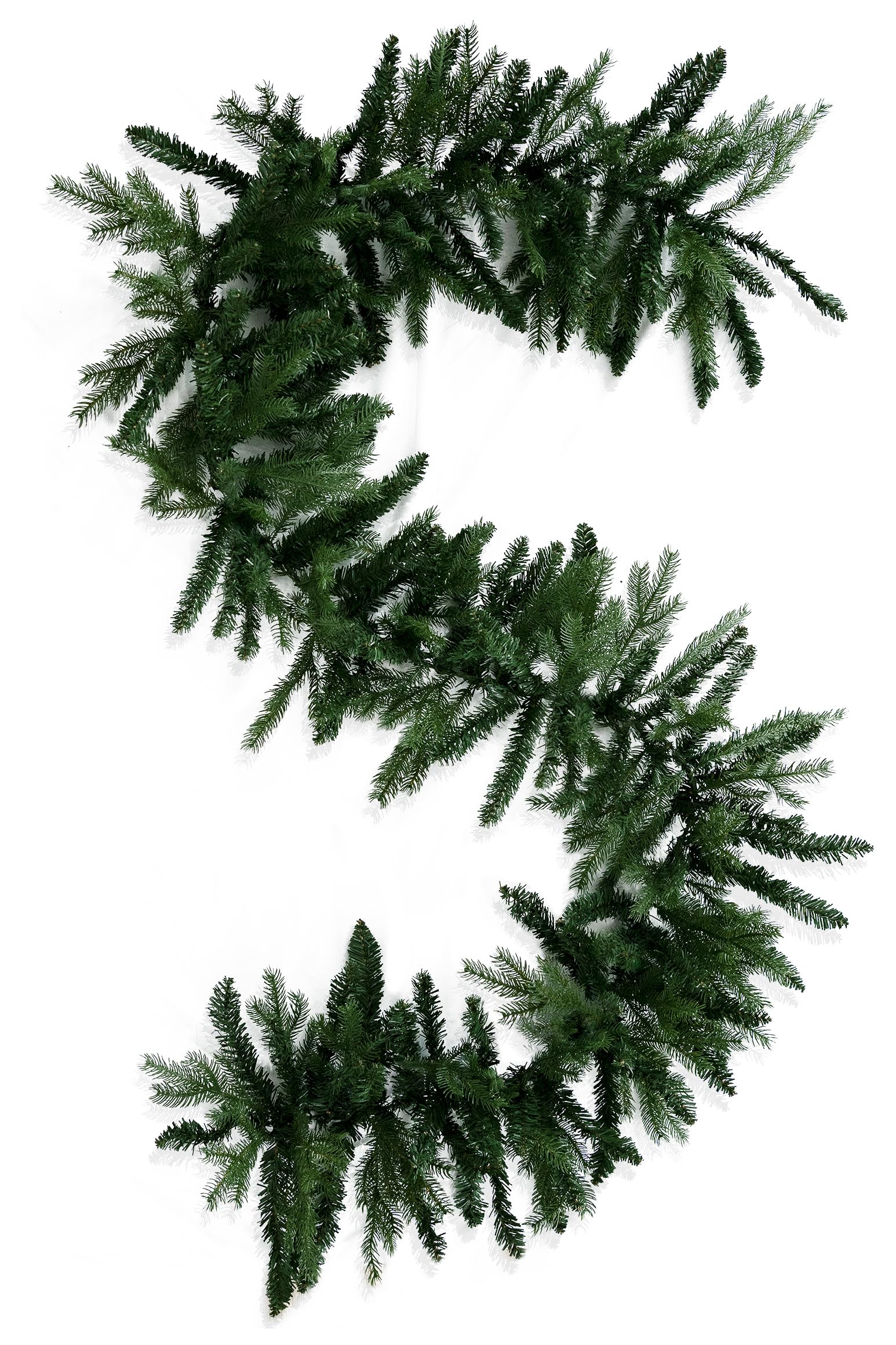 BOP Festone Natalizio Urano da 270 cm, in PVC e PE Real Touch, Molto Folto e Realistico | Boa Natalizio Verde, Decorazione di Natale per Porta, Scala, Camino, Tavolo, Base per Ghirlanda