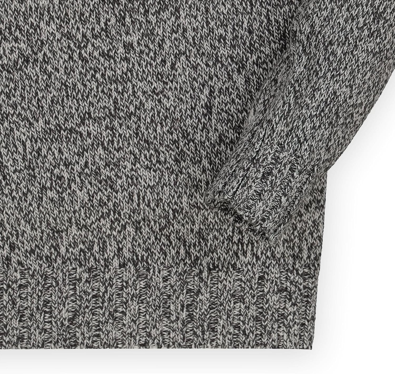 Hope & Henry Boys' Long Sleeve Mock Neck Sweater