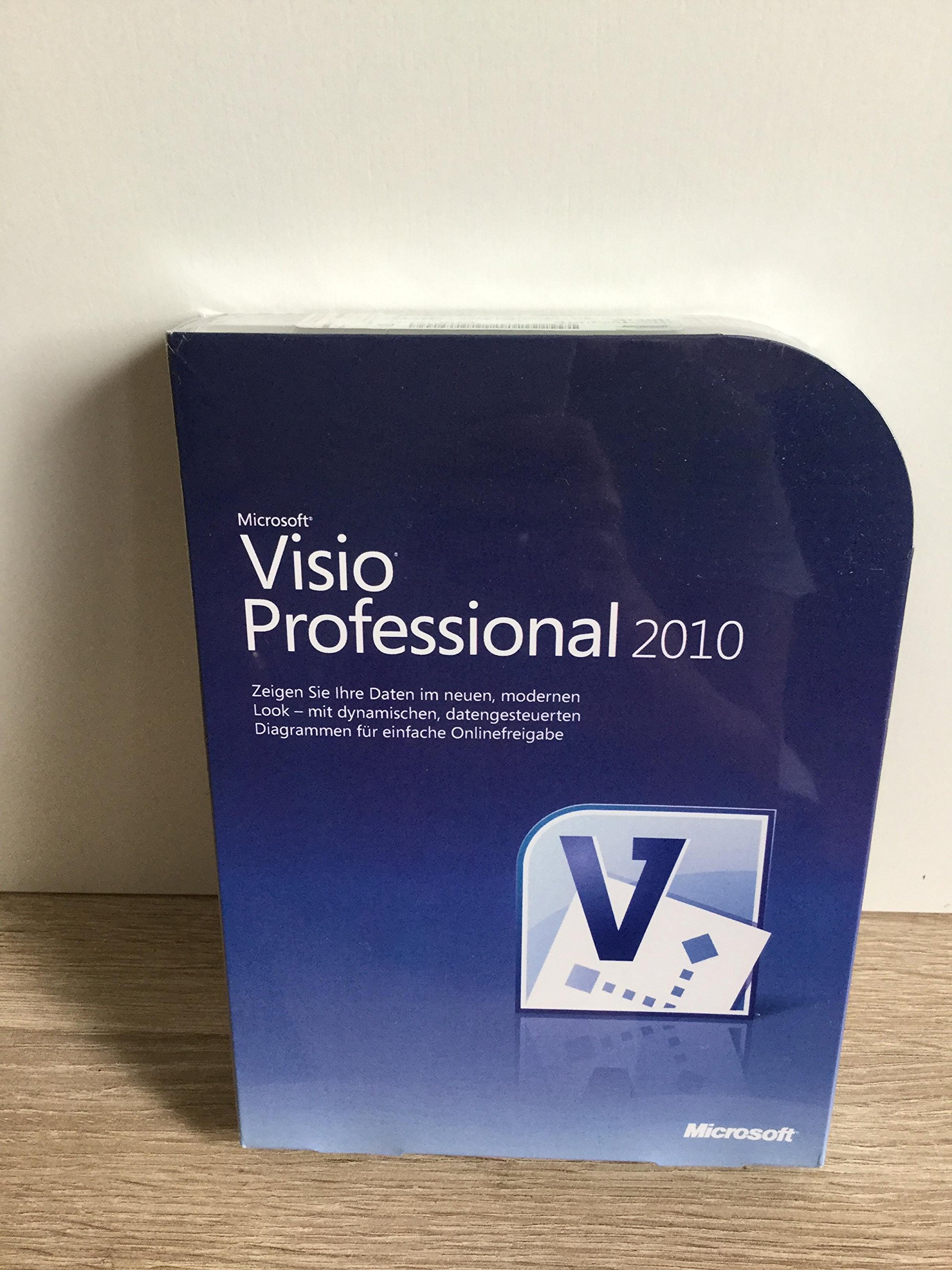Microsoft Visio Professional 2010, DE - Software de gráficos (DE, 1 usuario(s), PC, 2048 MB, 256 MB, DEU)