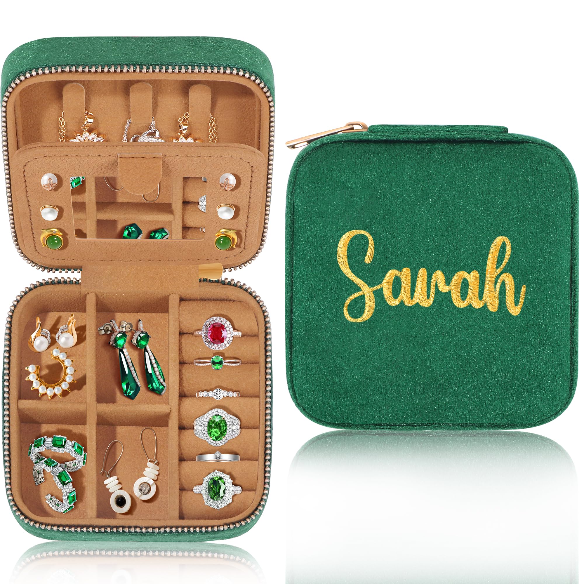 Sarah Gifts For Best Friends - Name Jewelry Box & Travel Gift For Women, Grandma & Girl - Personalized Present For Birthday, Christmas & Thanksgiving