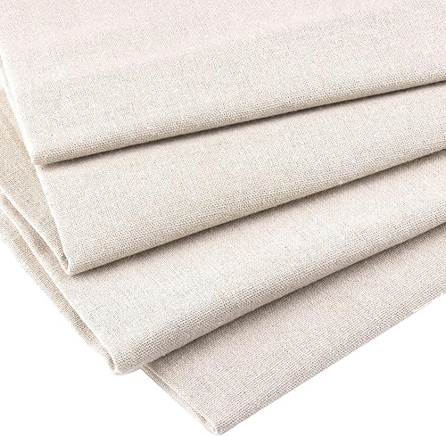 Miniatura 8 de HGUAN Tela de muselina de algodón de 62 pulgadas x 2 yardas, peso medio sin blanquear para adecuada para costura, bordado, tela de ropa y proyectos