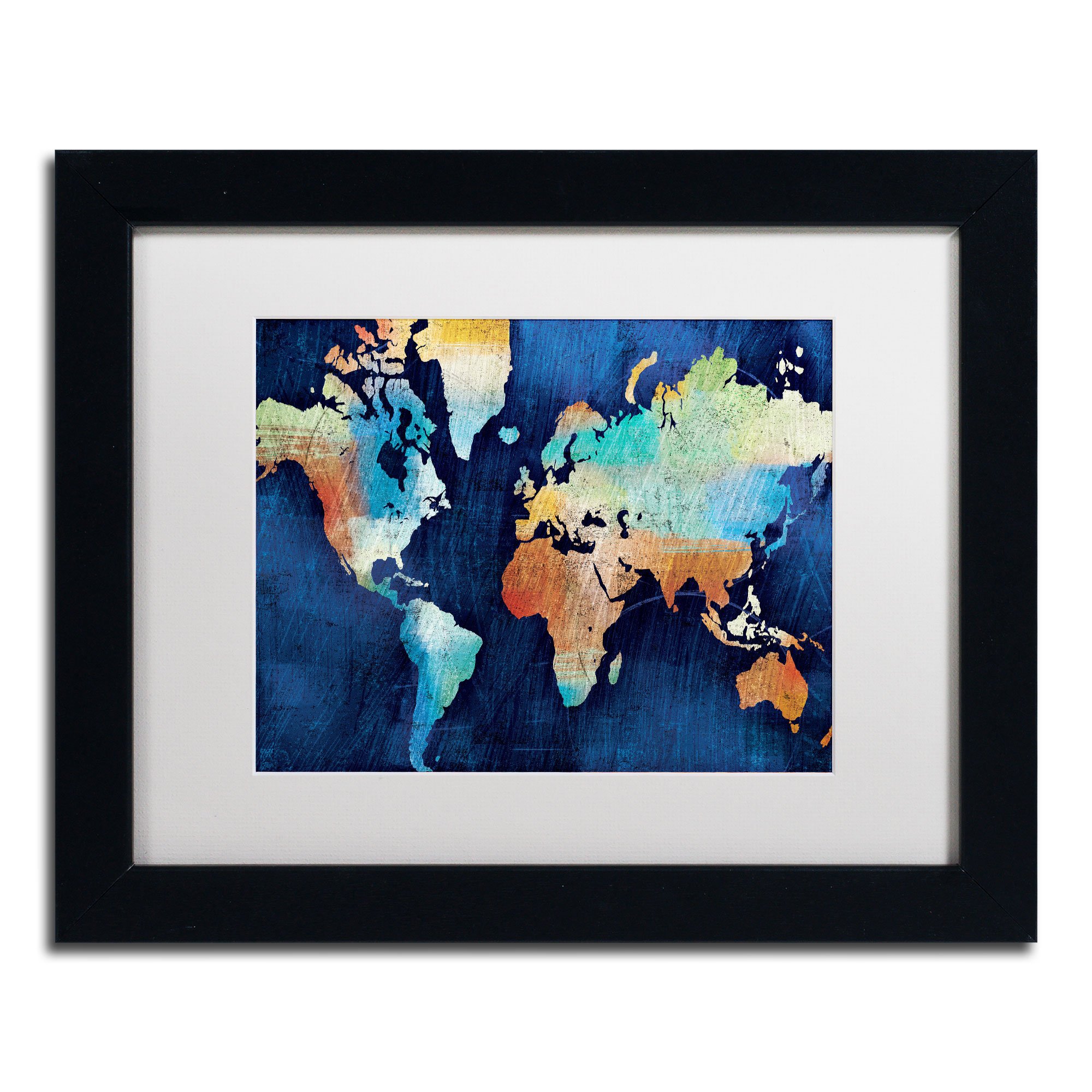 Seasons Change Artwork Michael Mullan in White Matte and Black Frame, 11 by 14-Inch