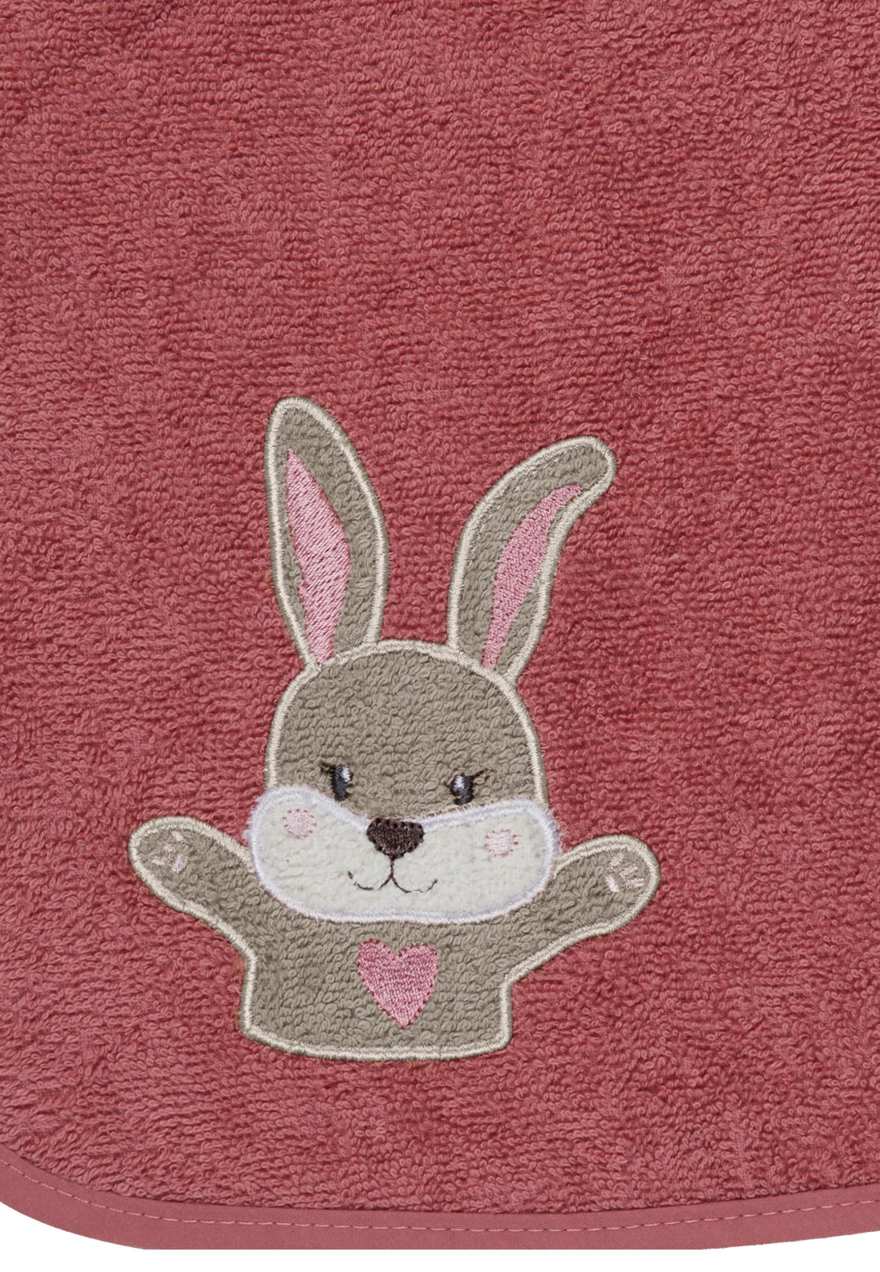 Sterntaler Poncho mit Namen bestickt, Hanni Hase - Badeponcho personalisiert für Baby / Kind, Kapuzenhandtuch zum Baden und Strand, personalisiertes Geschenk zur Geburt, 1. Geburtstag, Ostern, Taufe