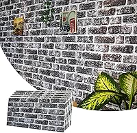 Vista 19 de Dundee Deco Paneles de pared 3D de ladrillo sintético, revestimiento, paneles de pared con aspecto de piedra roja y naranja, revestimiento de espuma