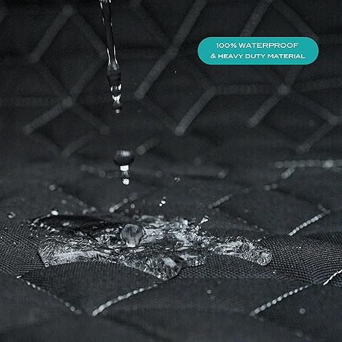 Miniatura 5 de Funda de asiento de coche para perro, 100% impermeable, funda de asiento trasero para SUV, hamaca de perro resistente 600D para automóvil, protector