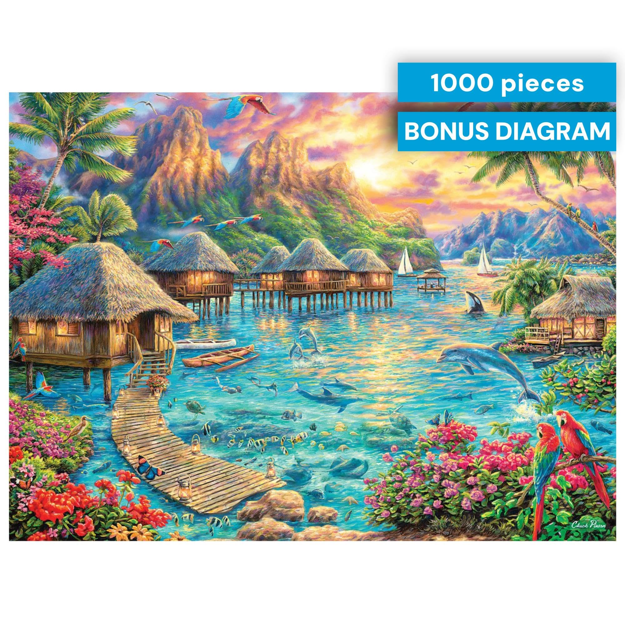 Amazon.com: Buffalo Games - Puzzles for Adults 1000 Pieces Chuck