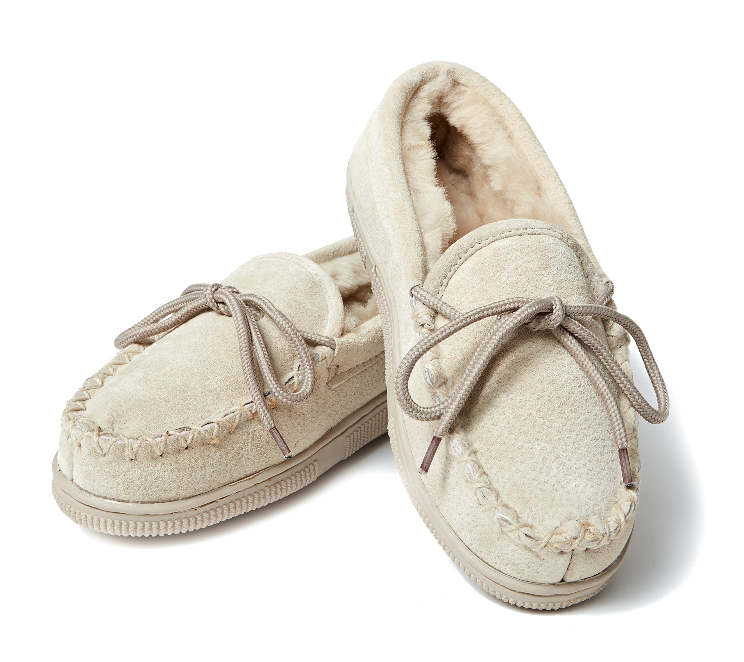 Reissner Lammfelle | Engel Hausschuhe ELBA | Mokassins | Veloursleder | Innenfutter echtes Merino Lammfell aus Australien