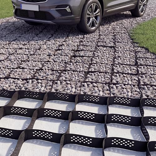 Geocell Gravel Grid 3'' Depth for Driveway, 6.5 x 16.5