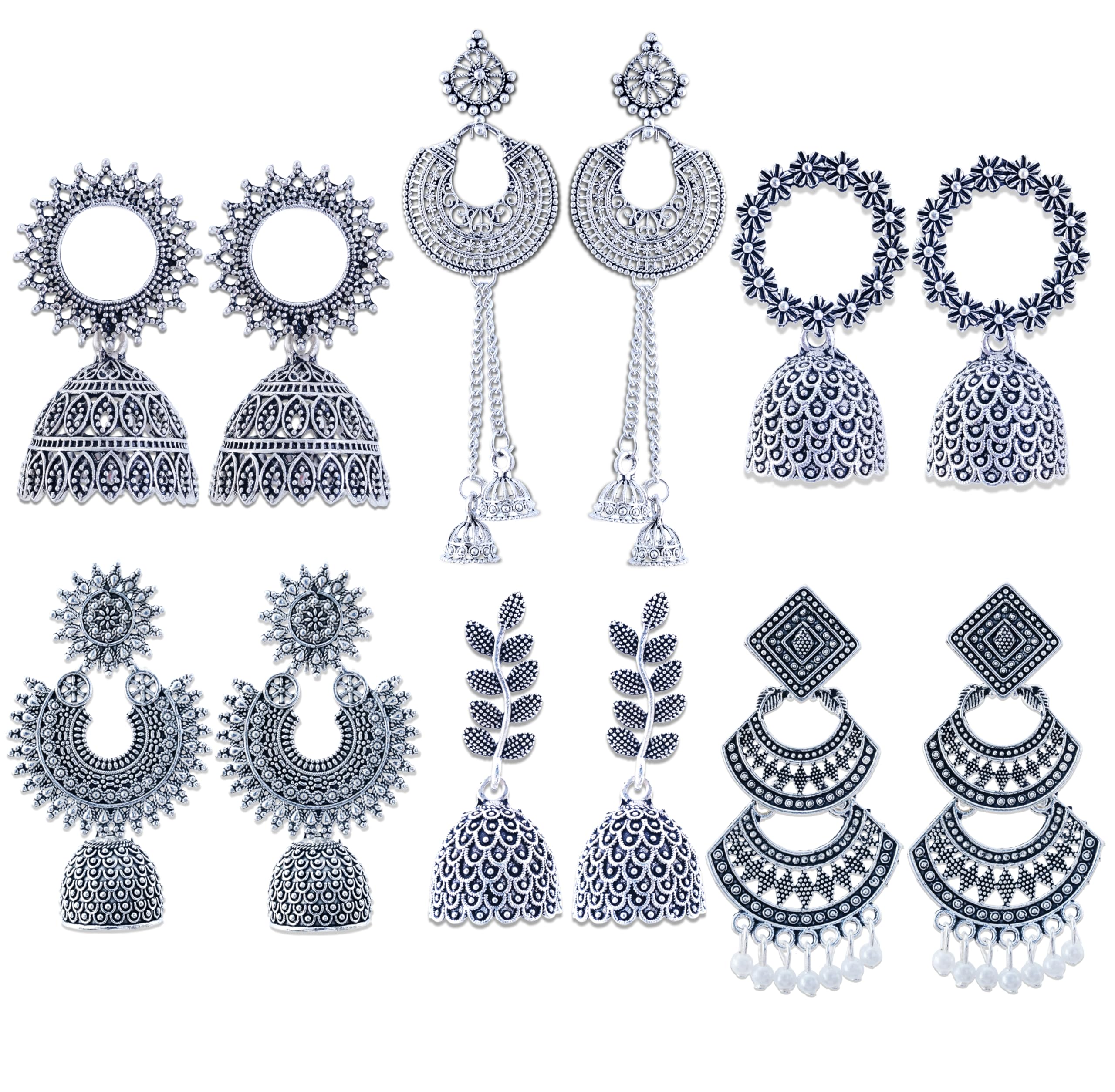 See full amazon price history chart for FUBS Combo 6 Oxidised Designer jhumkas with 2 Adjustable Girls Rings | Gift Set | Anniversary Gift | Birthday Gift for Girls & Womens FUBS Combo 6 Oxidised Designer jhumkas with 2 Adjustable Girls Rings | Gift Set | Anniversary Gift | Birthday Gift for Girls & Womens (B0DCW224CV) Amazon Price History, Amazon Price Tracker