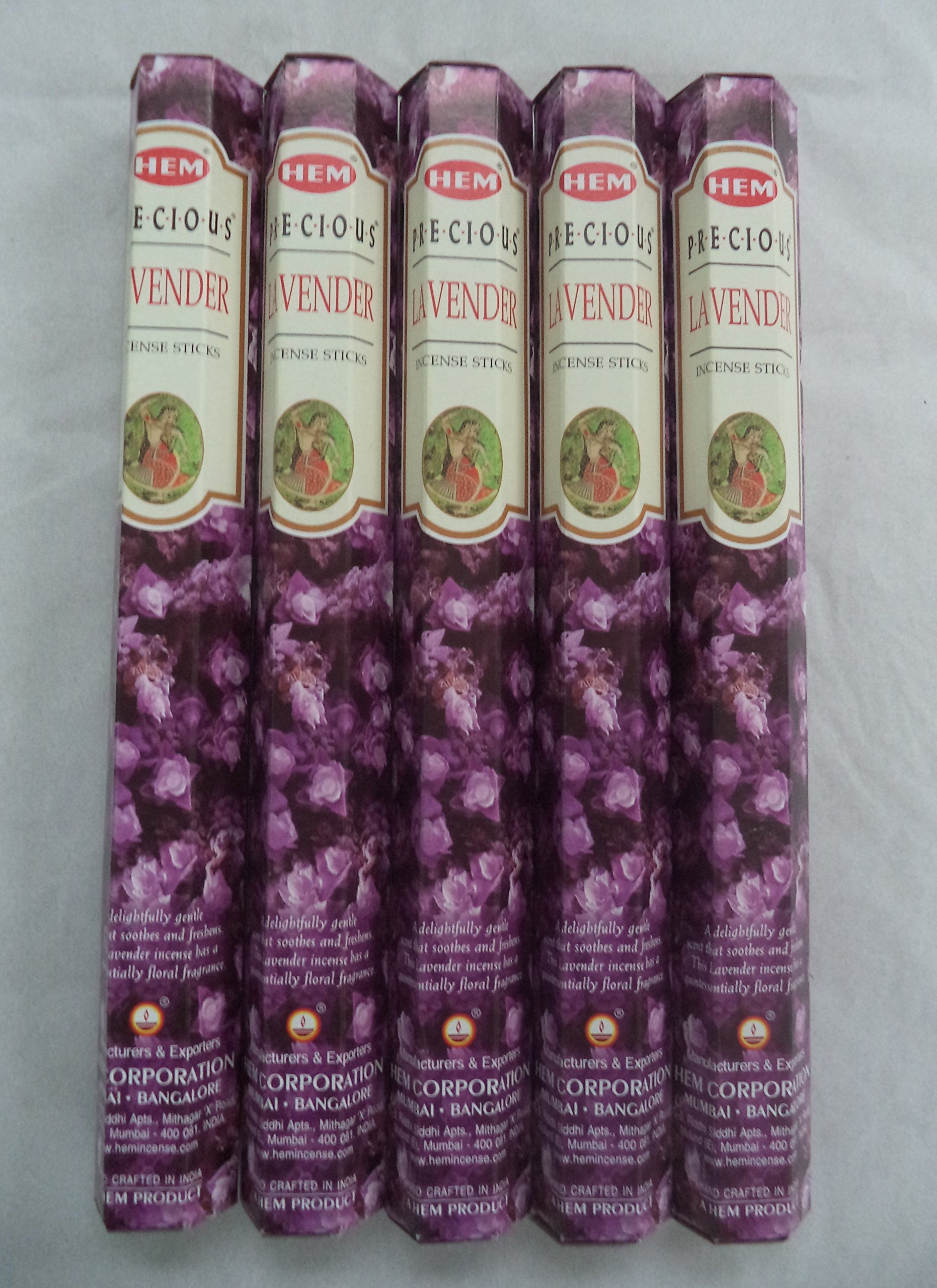 HEMPrecious Lavender 100 Incense Sticks (5 x 20 Stick Packs)